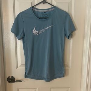 Nike Women's Short Sleeve Tee in Light Blue